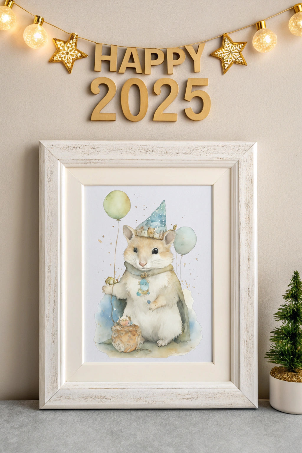Magical Luck Elf Digital Art - Cute Home Decor - Printable Gift - Whimsical Room Decor - Digital Download