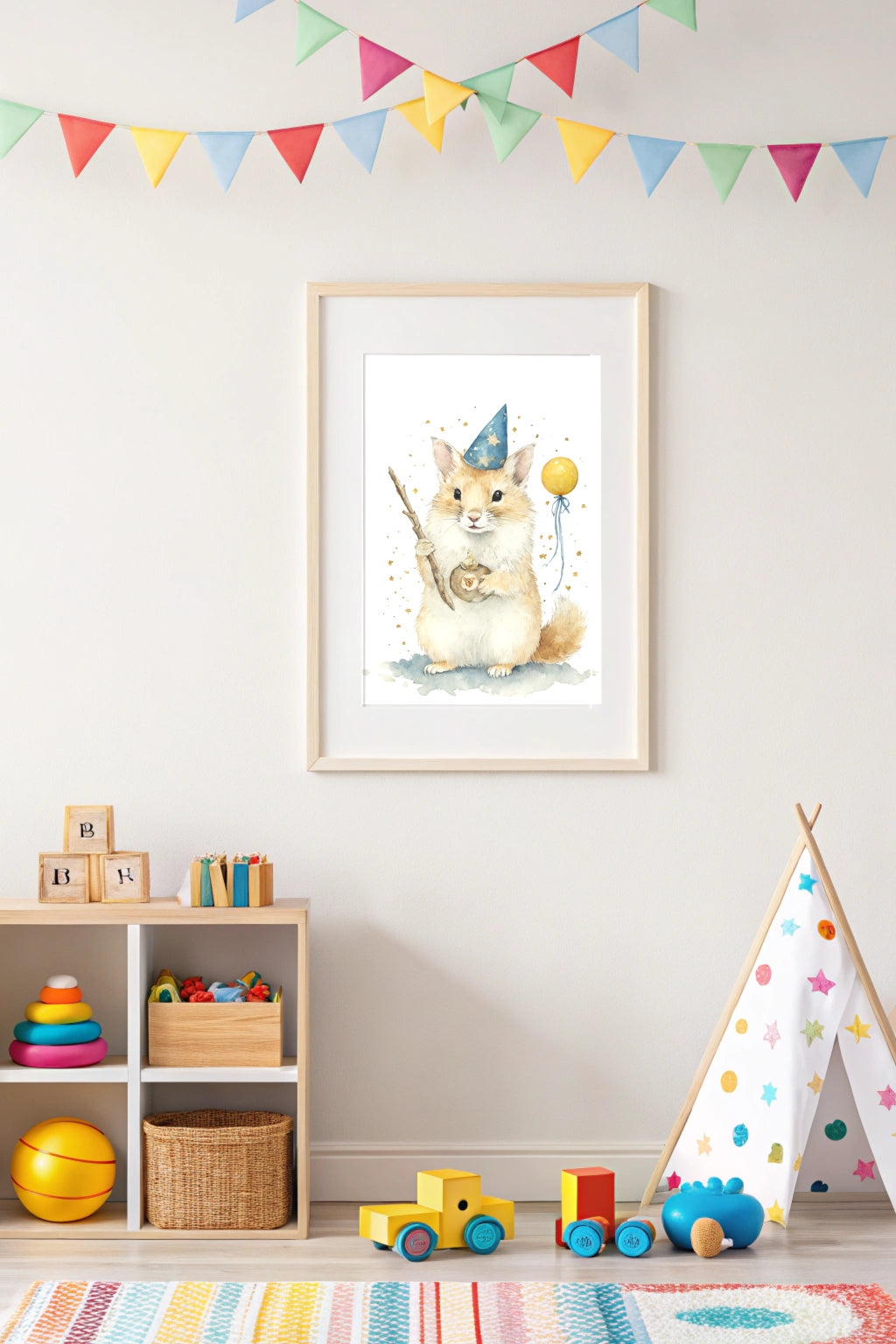 Magical Blessings Elf Digital Art - Cute Home Decor - Home Art - Printable Gift 